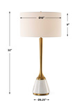 Avola White Marble Table Lamp thumbnail 4