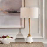 Avola White Marble Table Lamp thumbnail 7