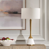 Avola White Marble Table Lamp thumbnail 8