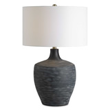 Graphite Ribbed Table Lamp thumbnail 1