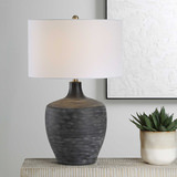 Graphite Ribbed Table Lamp thumbnail 2
