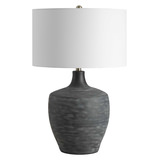 Graphite Ribbed Table Lamp thumbnail 7