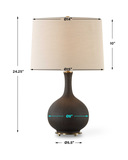 Rimini Black Glaze Table Lamp thumbnail 4