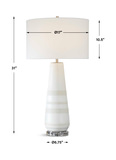 Santino Crackled Ivory Table Lamp thumbnail 2