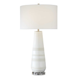 Santino Crackled Ivory Table Lamp thumbnail 1