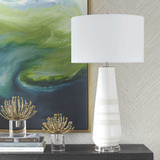 Santino Crackled Ivory Table Lamp thumbnail 7