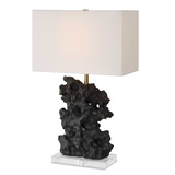 Basalt Black Stone Table Lamp thumbnail 1
