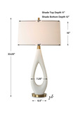 Promenade White Table Lamp thumbnail 4