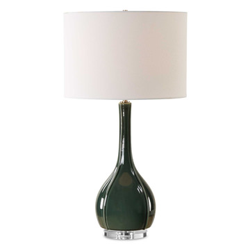 Essex Green Glass Table Lamp
