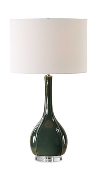 Essex Green Glass Table Lamp