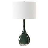 Essex Green Glass Table Lamp thumbnail 7