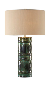 Loch Green Glaze Table Lamp