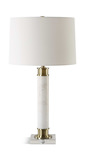Plinth White Marble Table Lamp thumbnail 5