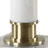 Plinth White Marble Table Lamp thumbnail 3