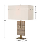 Turning Point Travertine Table Lamp thumbnail 4