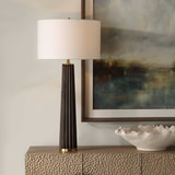 Forage Dark Scalloped Table Lamp thumbnail 7