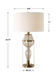Out Of Time Seeded Glass Table Lamp thumbnail 4