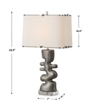 Free Flowing Nickel Table Lamp thumbnail 5