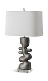Free Flowing Nickel Table Lamp thumbnail 6
