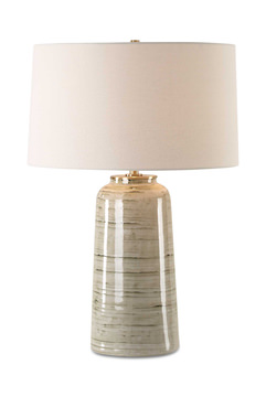 Strata Tan Glaze Table Lamp