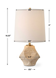 Indent Travertine Accent Lamp thumbnail 6
