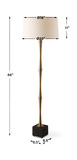 Shino Antique Brass Floor Lamp thumbnail 4