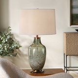 Chianti Olive Glass Table Lamp thumbnail 7