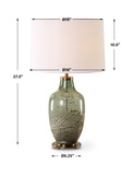 Chianti Olive Glass Table Lamp thumbnail 4