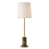 Sepia Brown Marble Buffet Lamp thumbnail 1
