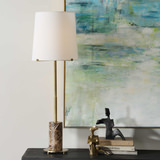 Sepia Brown Marble Buffet Lamp thumbnail 6