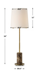 Sepia Brown Marble Buffet Lamp thumbnail 3