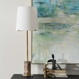 Sepia Brown Marble Buffet Lamp thumbnail 7
