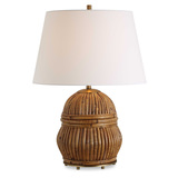 Reed Honey Rattan Table Lamp thumbnail 1