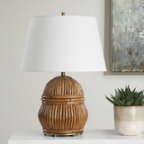 Reed Honey Rattan Table Lamp thumbnail 7