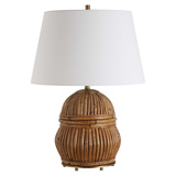 Reed Honey Rattan Table Lamp thumbnail 5