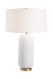 Iona White Glaze Table Lamp thumbnail 1