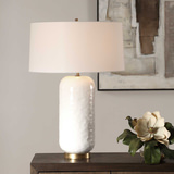 Iona White Glaze Table Lamp thumbnail 6