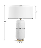 Iona White Glaze Table Lamp thumbnail 3