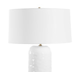 Iona White Glaze Table Lamp thumbnail 5