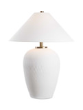 Merriton Matt White Table Lamp thumbnail 1