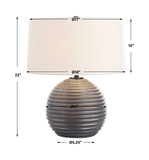 Chelsom Ribbed Table Lamp thumbnail 3