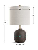 Blacktop Textured Buffet Lamp thumbnail 1