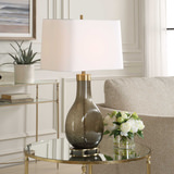 Shyla Dark Glass Table Lamp thumbnail 2