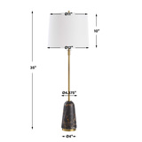 Jenson Black Marble Buffet Lamp thumbnail 3