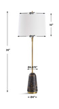 Jenson Black Marble Buffet Lamp thumbnail 3