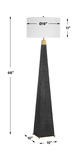 Lathey Tapered Floor Lamp thumbnail 3