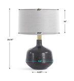 Flanagan Mottled Gloss Table Lamp thumbnail 2