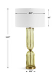 Mirah Olive Glass Table Lamp thumbnail 2