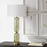 Mirah Olive Glass Table Lamp thumbnail 6