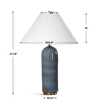 Mayetta Deep Blue Table Lamp thumbnail 5